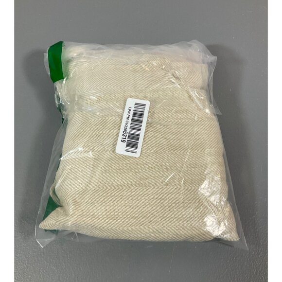 Bloomingville Natural Woven Cotton Striped Tea Towels with Tassels, Set of 2, Fr - Picture 5 of 5